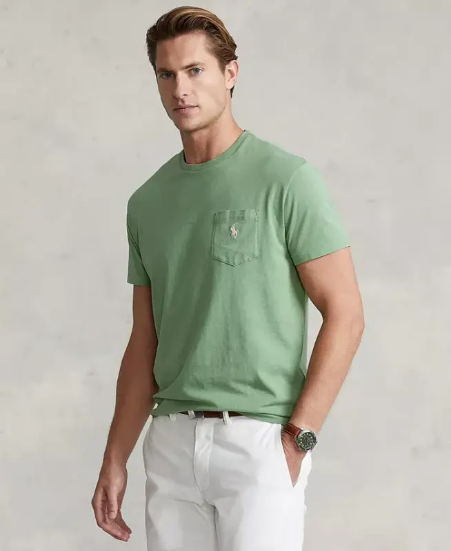 Men's Classic-Fit Jersey Pocket T-Shirt - Outback Green - 1