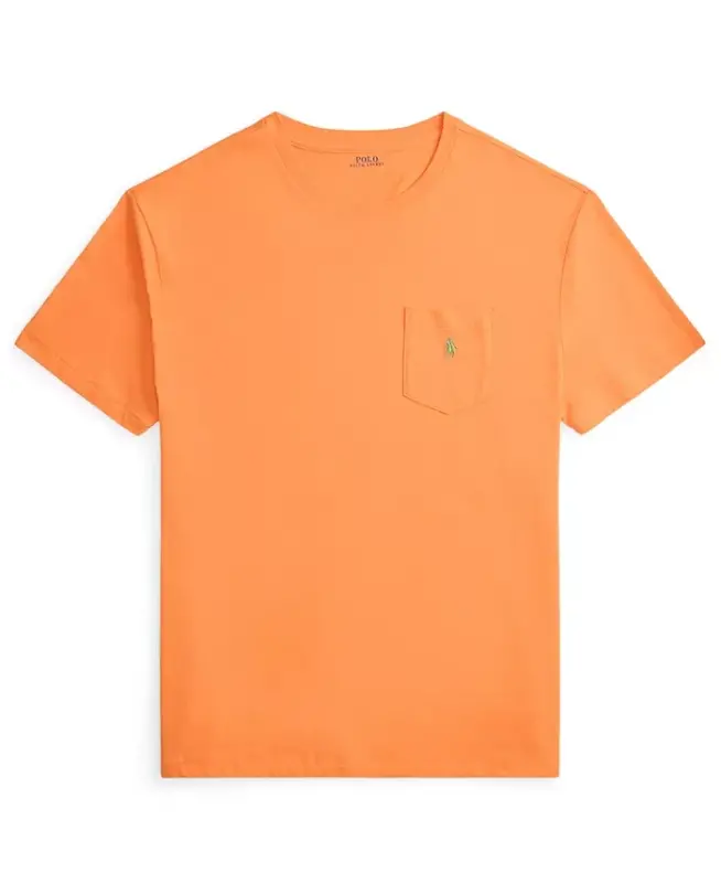 Men's Classic-Fit Jersey Pocket T-Shirt - Pompano Orange - 5