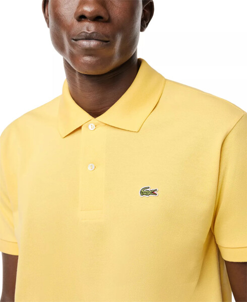 Men's Classic Fit L.12.12 Short Sleeve Polo Iy1 Cornsilk - 3