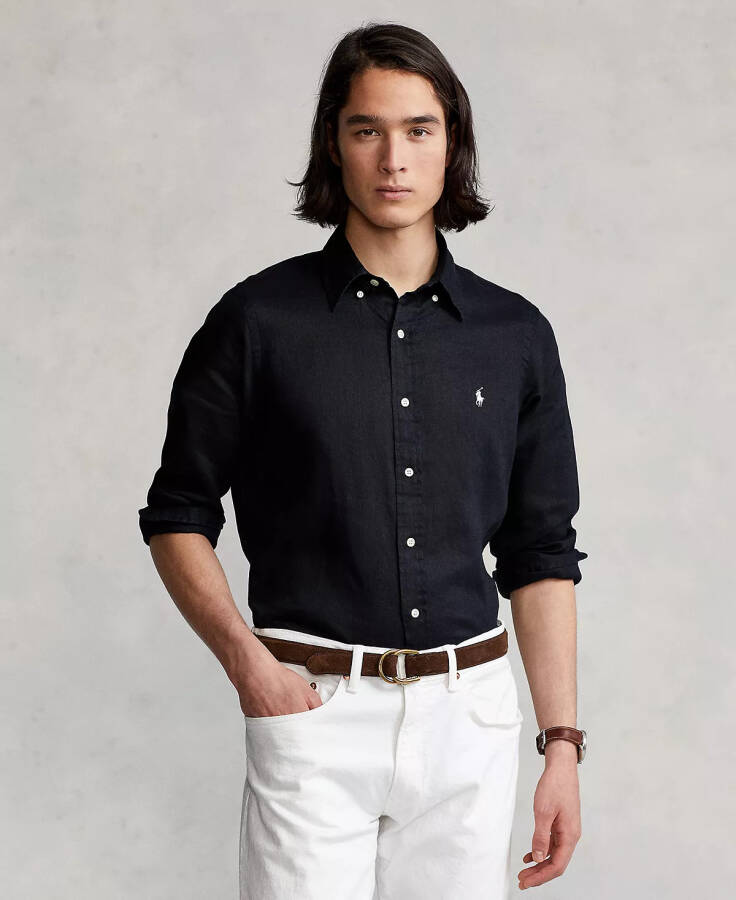 Men's Classic Fit Linen Shirt - 1