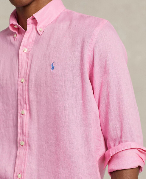 Men's Classic Fit Linen Shirt - Harbor Pink - 7