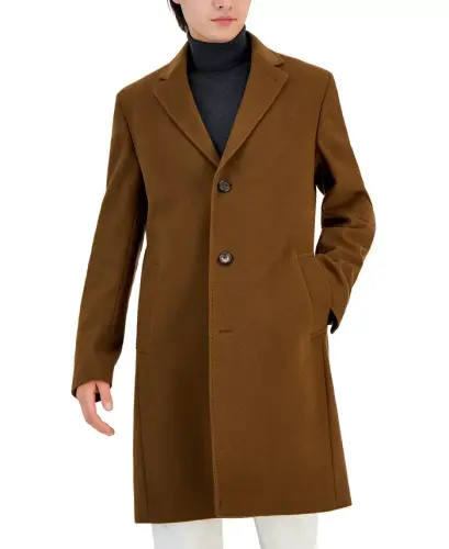 Men's Classic Fit Luxury Wool CasModazoneere Blend Overcoats - 5