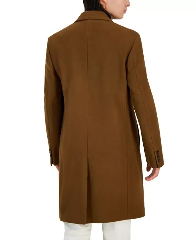 Men's Classic Fit Luxury Wool CasModazoneere Blend Overcoats - 6