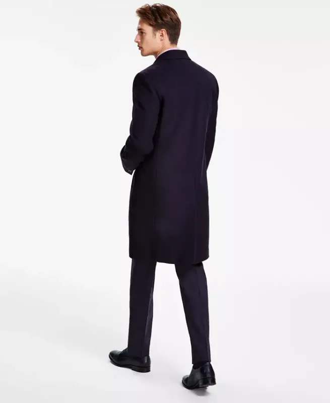 Men's Classic Fit Luxury Wool CasModazoneere Blend Overcoats - 2
