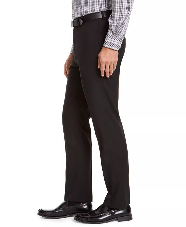 Men's Classic-Fit Medium Suit Pants Black Solid - 3