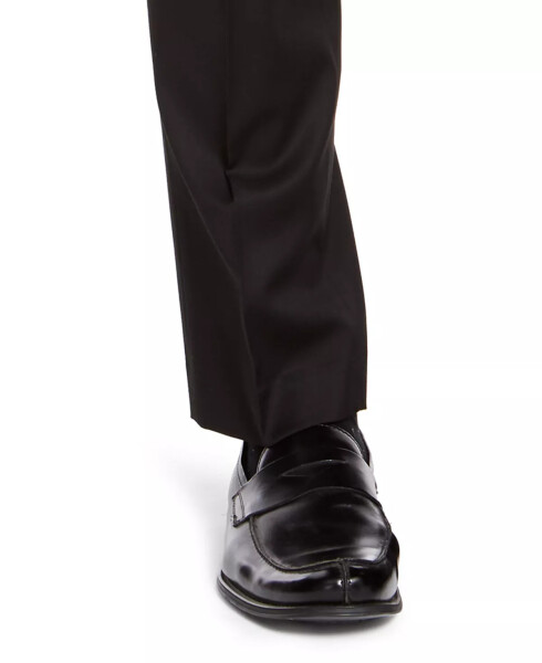 Men's Classic-Fit Medium Suit Pants Black Solid - 5