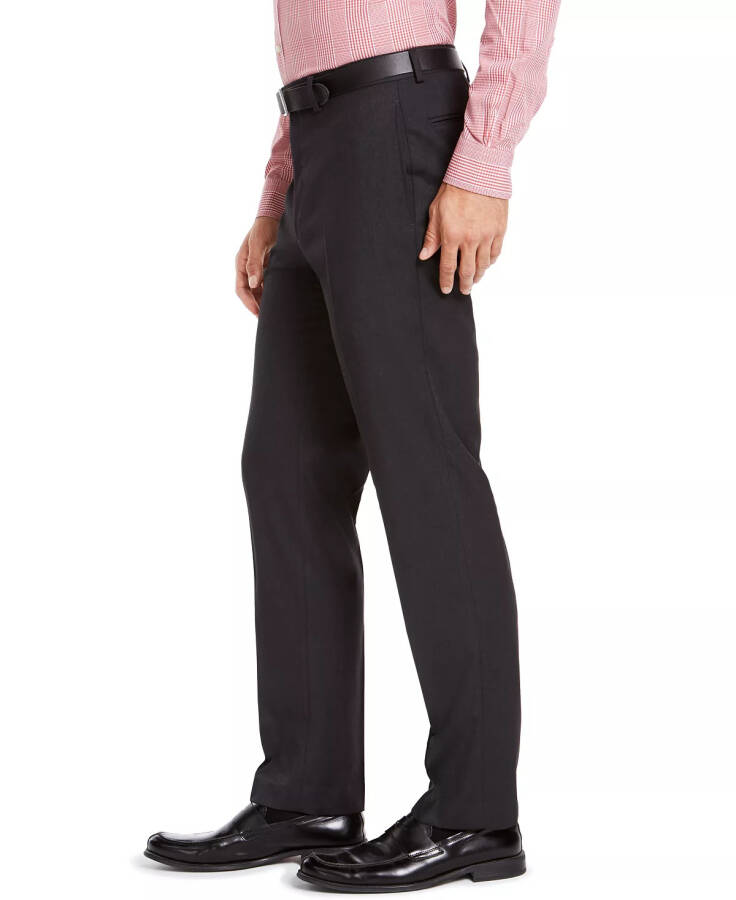 Men's Classic-Fit Medium Suit Pants Charcoal Sharkskin - 3