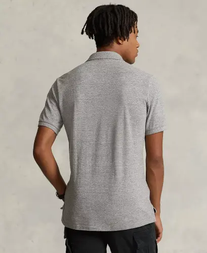 Men's Classic-Fit Mesh Polo-Canterbury Heather - 2