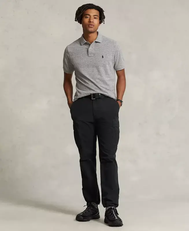 Men's Classic-Fit Mesh Polo-Canterbury Heather - 2