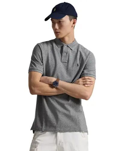 Men's Classic-Fit Mesh Polo-Canterbury Heather 