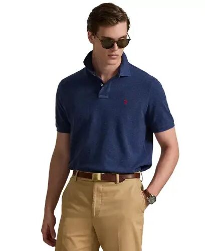Men's Classic-Fit Mesh Polo-Classic Royal Heather 