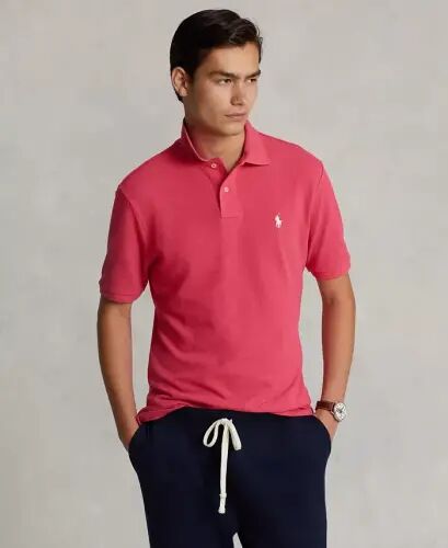 Men's Classic-Fit Mesh Polo-Hot Pink 