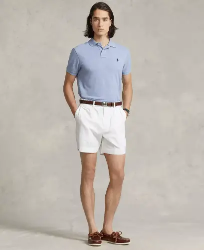 Men's Classic-Fit Mesh Polo-Isle Heather - 4