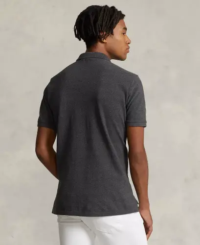 Men's Classic-Fit Mesh Polo-Medium Flannel Heather - 2