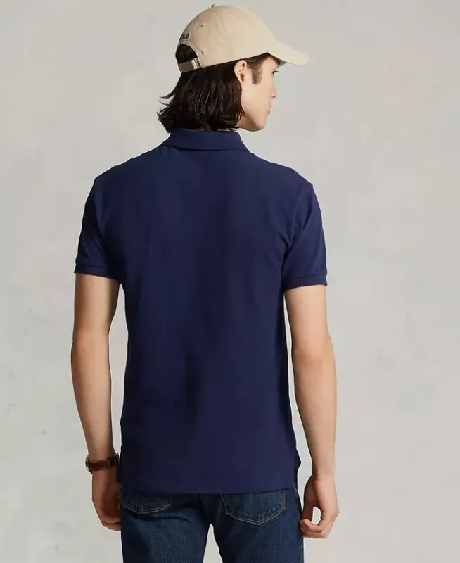 Men's Classic-Fit Mesh Polo-Newport Navy - 4