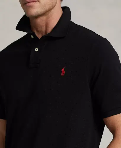 Men's Classic-Fit Mesh Polo-Polo Black - 3