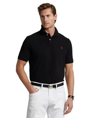 Men's Classic-Fit Mesh Polo-Polo Black 