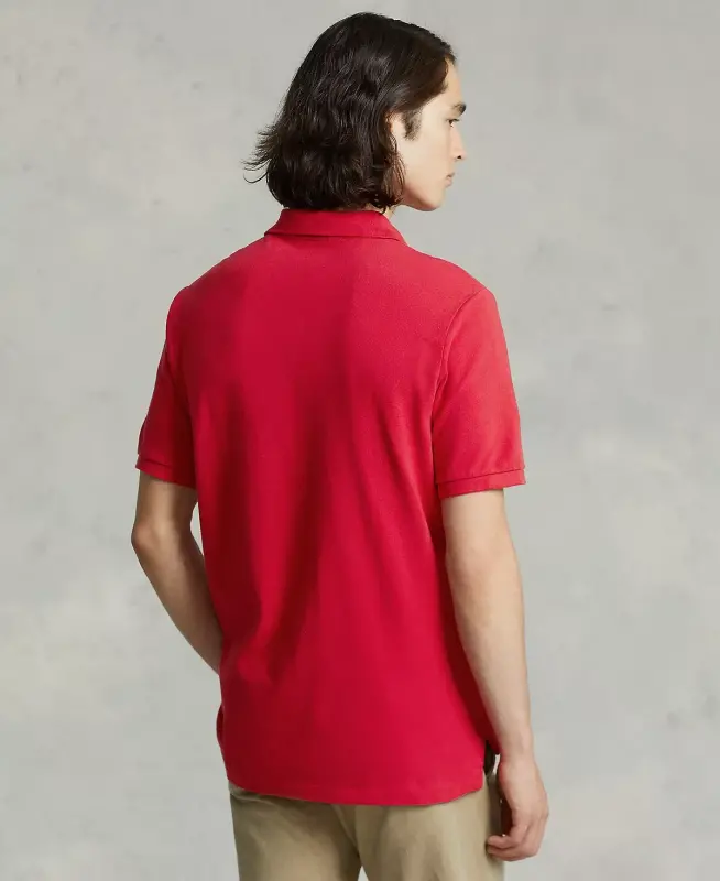 Men's Classic-Fit Mesh Polo-Rl2000 Red / Navy - 2