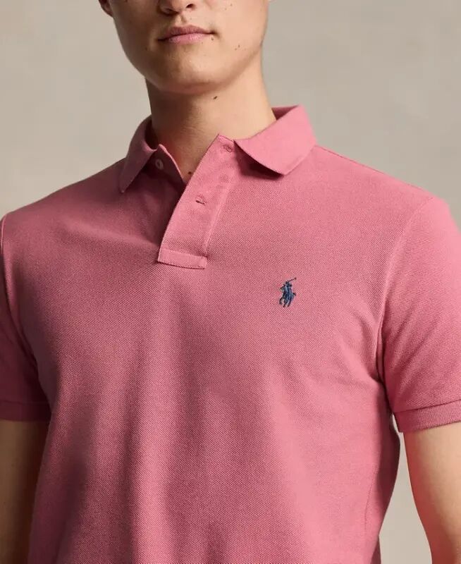 Men's Classic-Fit Mesh Polo Shirt - ADIRONDACK BERRY/C8213 - 3