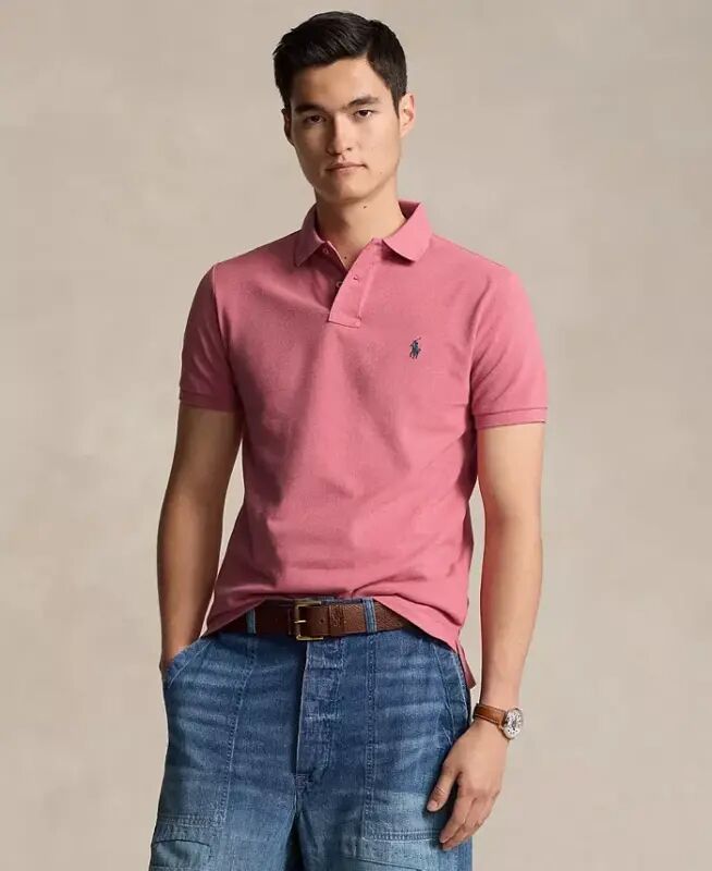 Men's Classic-Fit Mesh Polo Shirt - ADIRONDACK BERRY/C8213 - Polo Ralph Lauren