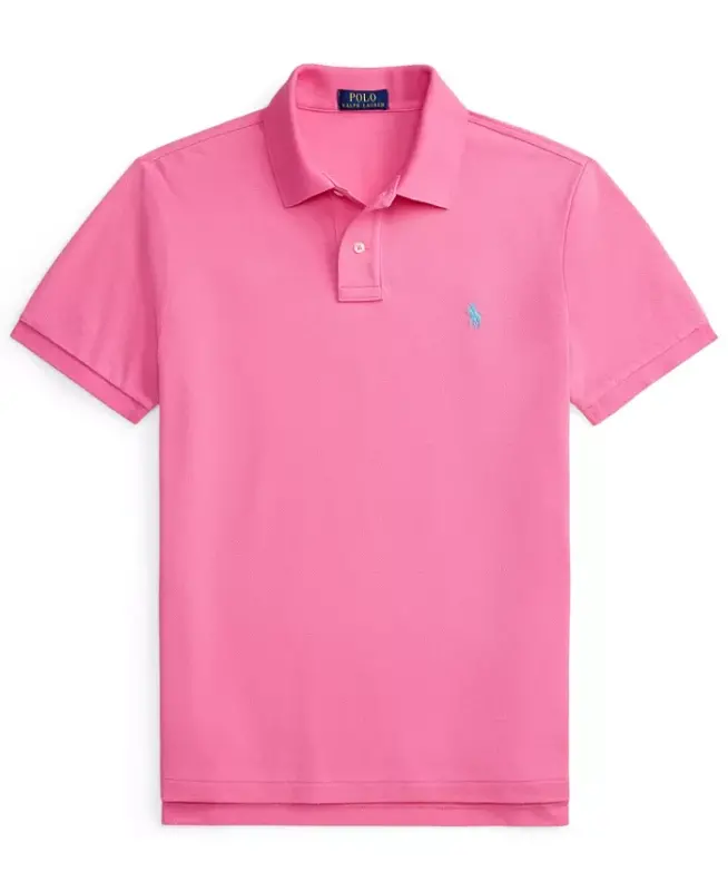 Men's Classic-Fit Mesh Polo Shirt - Baja Pink - 5