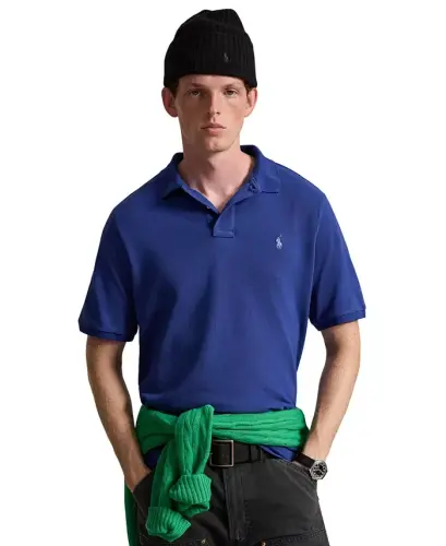 Men's Classic-Fit Mesh Polo Shirt - BLUE YACHT/C7553 - 1
