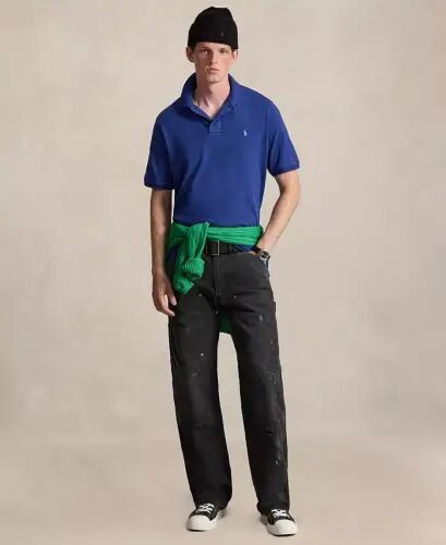 Men's Classic-Fit Mesh Polo Shirt - BLUE YACHT/C7553 - Polo Ralph Lauren (1)