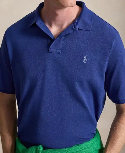 Men's Classic-Fit Mesh Polo Shirt - BLUE YACHT/C7553 - 3