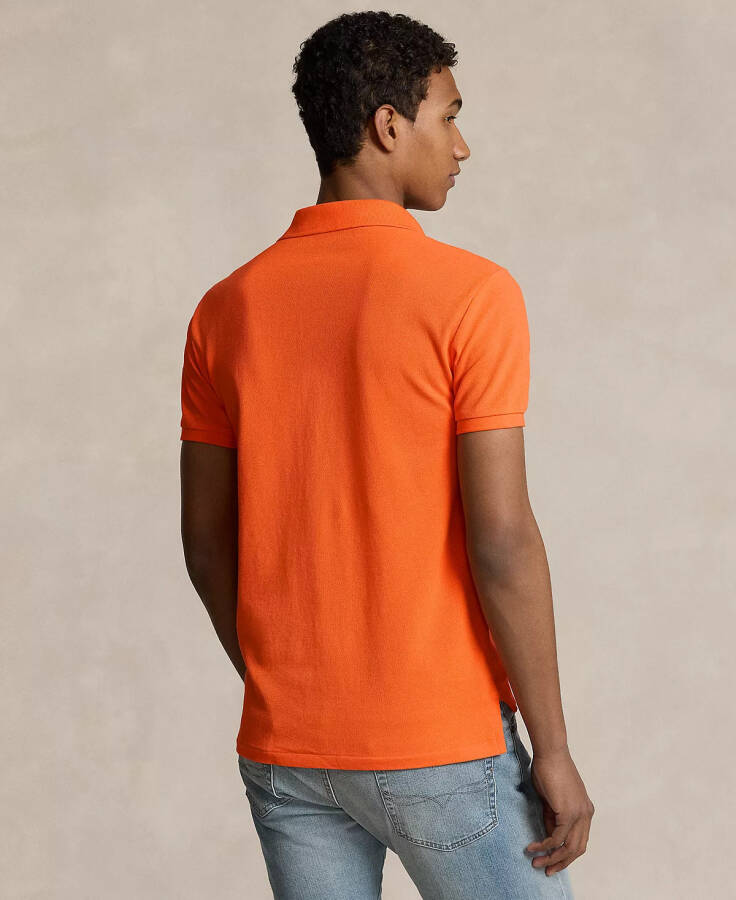 Men's Classic-Fit Mesh Polo Shirt Bright Signal Orange - 2