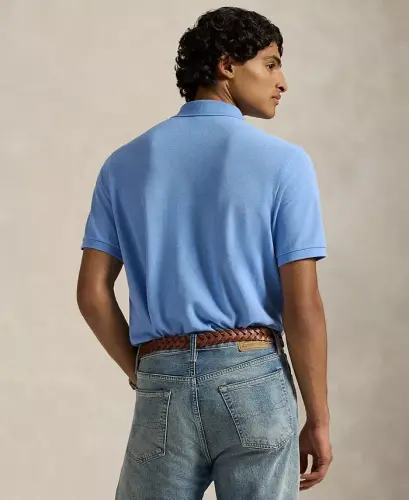 Men's Classic-Fit Mesh Polo Shirt - Bristol Blue - 5