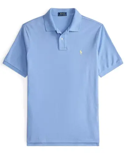 Men's Classic-Fit Mesh Polo Shirt - Bristol Blue - 6