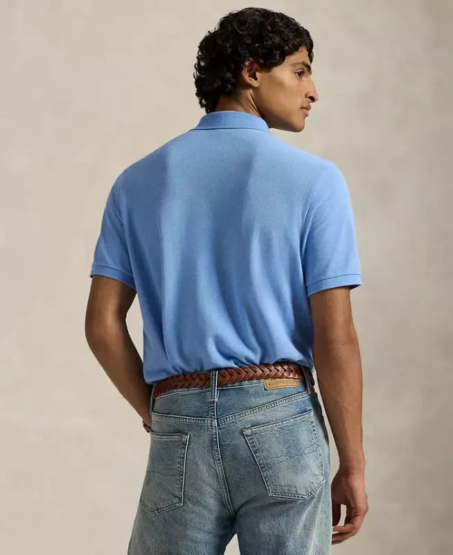 Men's Classic-Fit Mesh Polo Shirt - Bristol Blue - 5