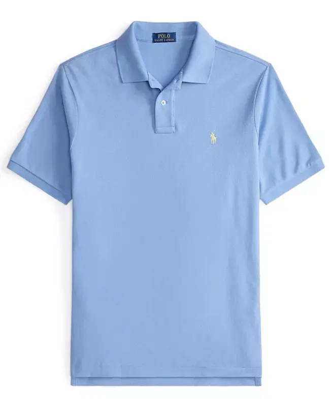 Men's Classic-Fit Mesh Polo Shirt - Bristol Blue - 6