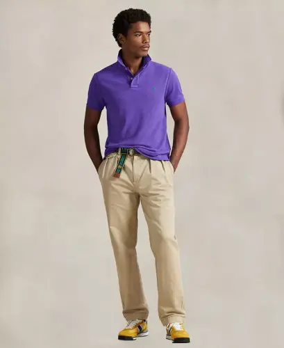 Men's Classic-Fit Mesh Polo Shirt - Cabana Purple - POLO RALPH LAUREN (1)