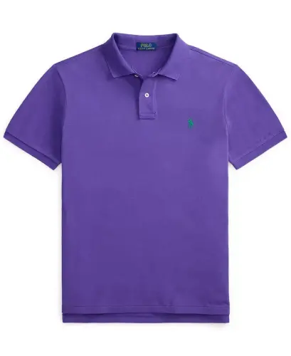Men's Classic-Fit Mesh Polo Shirt - Cabana Purple - 5
