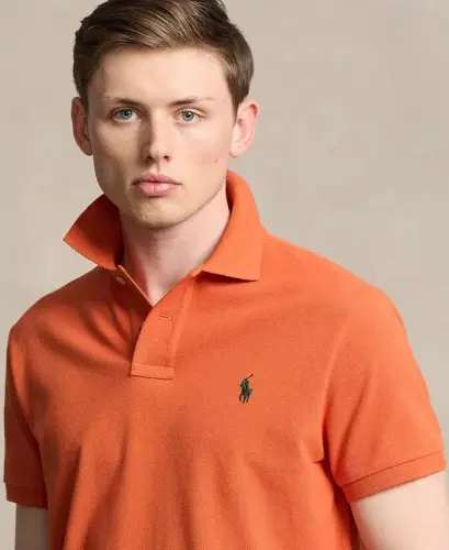Men's Classic-Fit Mesh Polo Shirt - COLLEGE ORANGE/C5200 - 3