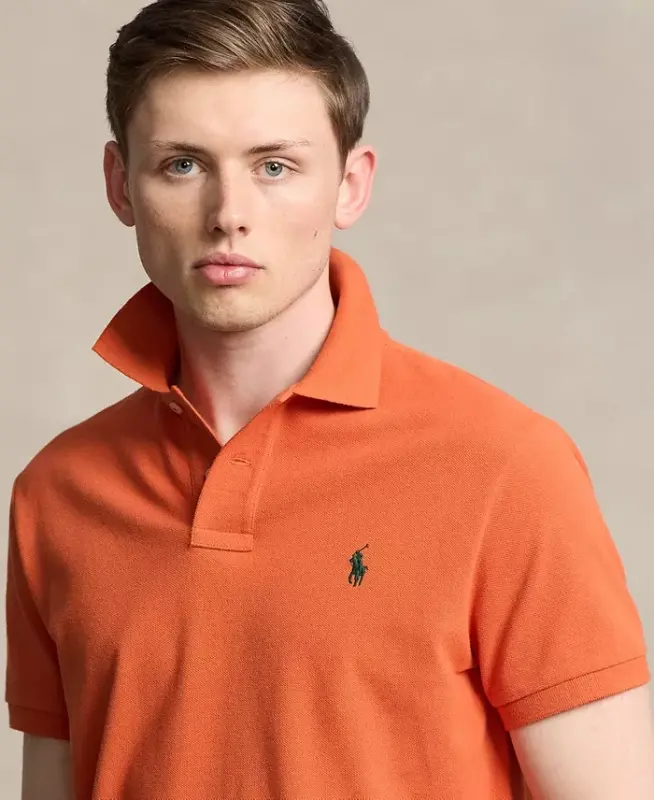 Men's Classic-Fit Mesh Polo Shirt - COLLEGE ORANGE/C5200 - 3
