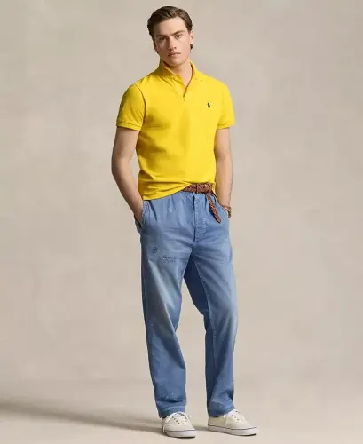 Men's Classic-Fit Mesh Polo Shirt - COLLEGIATE YELLOW/C7284 - POLO RALPH LAUREN (1)