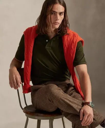 Men's Classic-Fit Mesh Polo Shirt - COMPANY OLIVE/C8526 - 3