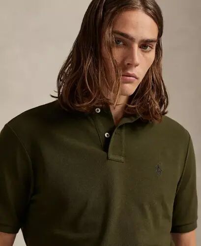 Men's Classic-Fit Mesh Polo Shirt - COMPANY OLIVE/C8526 - 4