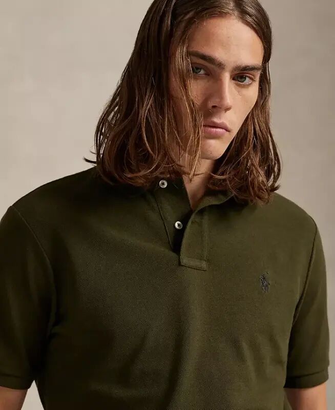 Men's Classic-Fit Mesh Polo Shirt - COMPANY OLIVE/C8526 - 4