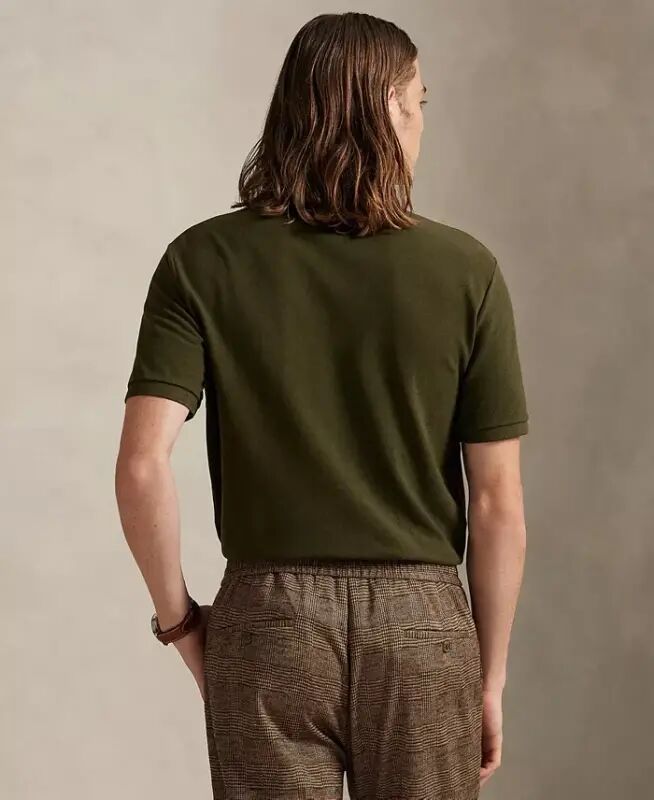 Men's Classic-Fit Mesh Polo Shirt - COMPANY OLIVE/C8526 - 5