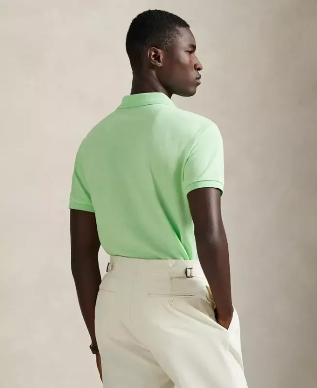 Men's Classic-Fit Mesh Polo Shirt - Cruise Lime - 4