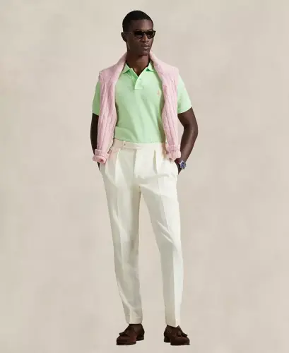 Men's Classic-Fit Mesh Polo Shirt - Cruise Lime - POLO RALPH LAUREN (1)