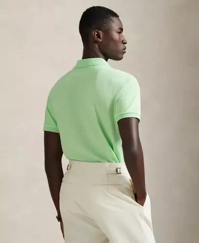 Men's Classic-Fit Mesh Polo Shirt - Cruise Lime - 4