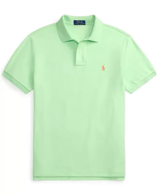 Men's Classic-Fit Mesh Polo Shirt - Cruise Lime - 5