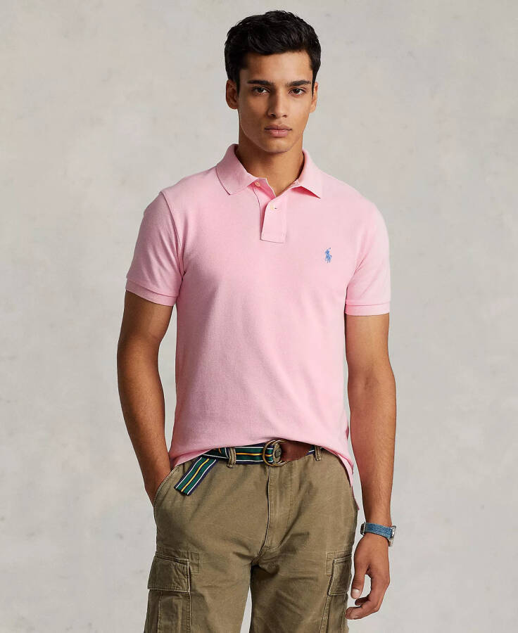 Men's Classic-Fit Mesh Polo Shirt Garden Pink - 1