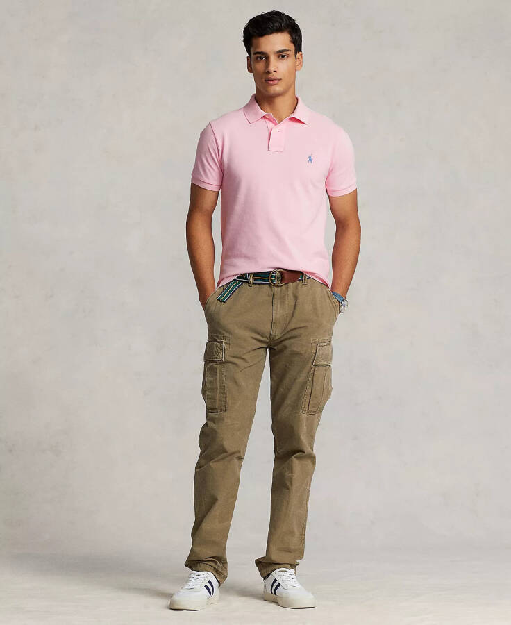 Men's Classic-Fit Mesh Polo Shirt Garden Pink - 4