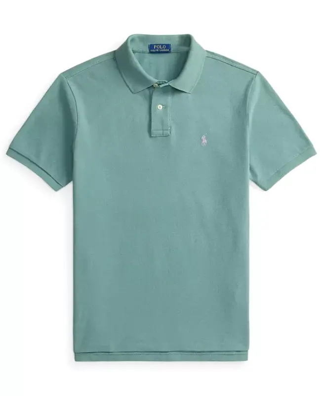 Men's Classic-Fit Mesh Polo Shirt - Greenscape/C6125 - 6