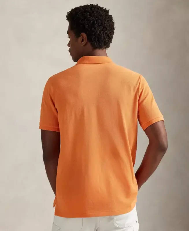 Men's Classic-Fit Mesh Polo Shirt - Kona Orange - 4